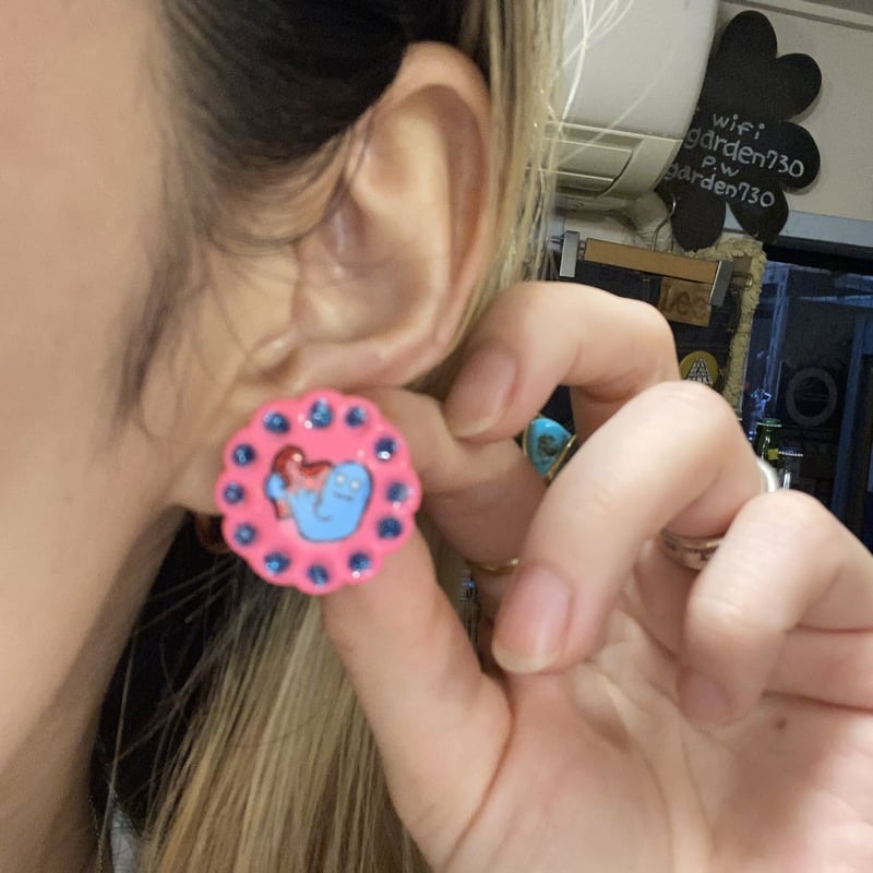 BENICOTOY] キャラ 丸 ピアス (片耳) | garden730