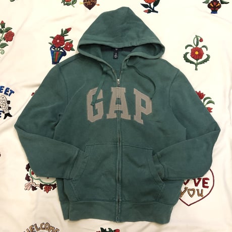 [USED] GAP LOGO ZIP PARKA！