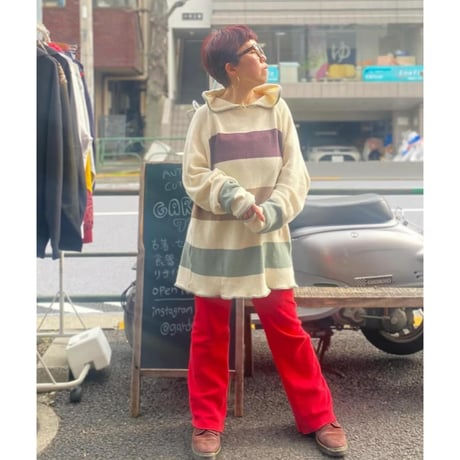 [USED] COTTON ニット フーディ