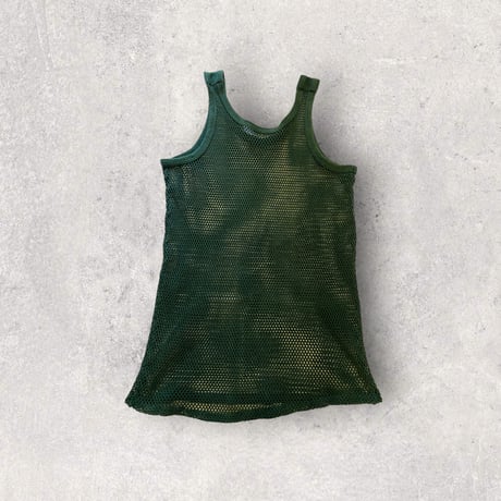 [USED] vintage COTTON メッシュタンク GREEN (C)