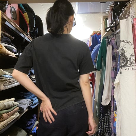 [USED]BLACK 馬Tee