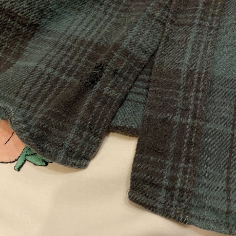 [USED] 渋めGREEN CHECK HEAVYネル