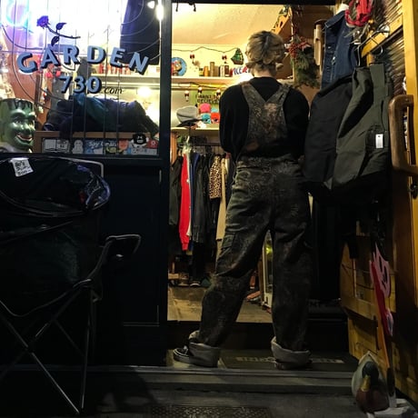 [USED] camouflage柄 オーバーオール