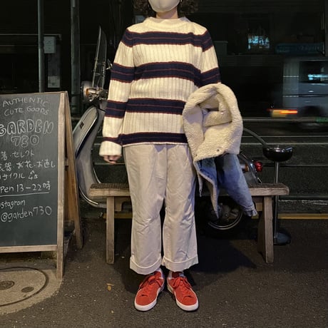 [USED] ざっくり♡ボーダー ACRYL KNIT