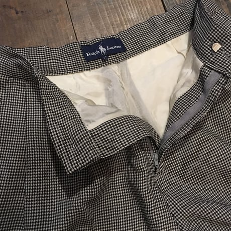 [USED] Ralph Lauren 千鳥柄タックpants
