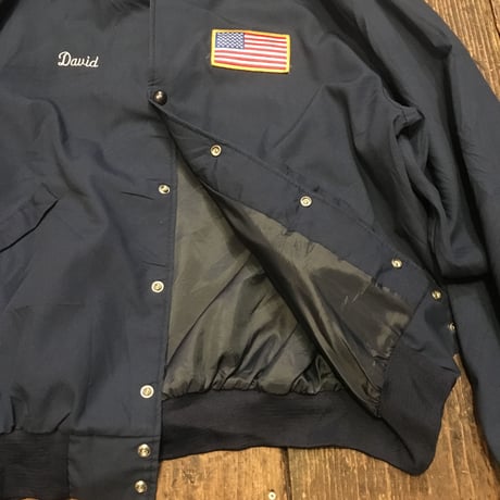 [USED] made in U.S.A. 星条旗ワッペン付きジャンパー