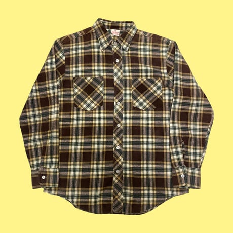 [USED] Brown Check🤎cotton shirt