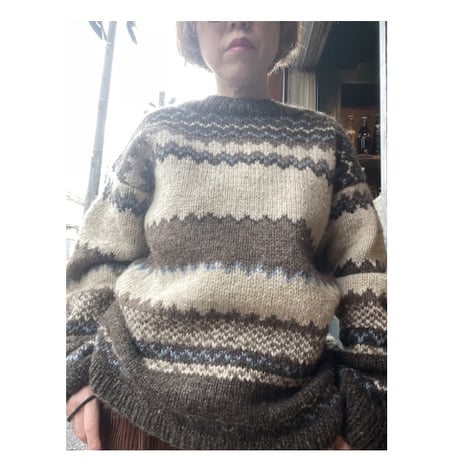 [USED]  ノルディック柄 KNIT
