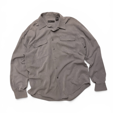 [USED] L/S OPEN COLLAR RAYON SHIRTS