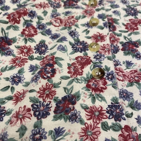 [USED]  花柄ヘンリーネック トップス