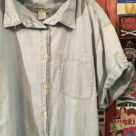 [USED] EddieBauer デニム半袖シャツ