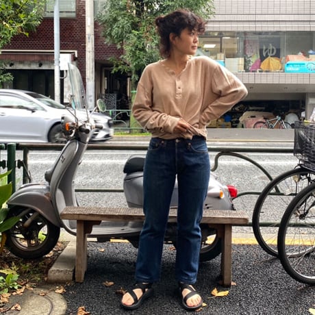 [USED] L.L.Bean ヘンリーネックtops