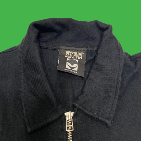[USED] 90's BESCHWA👽 HALF ZIP sweat