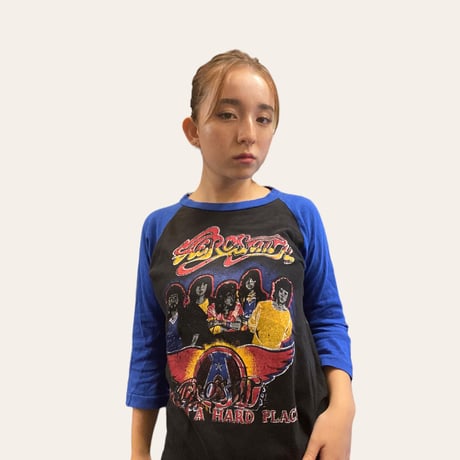 [USED] エアロスミス🎸ラグランtee