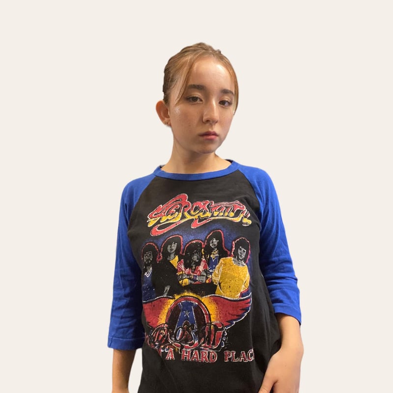 パキ綿ラグランTシャツエアロスミスBRIEFING ストレッチ