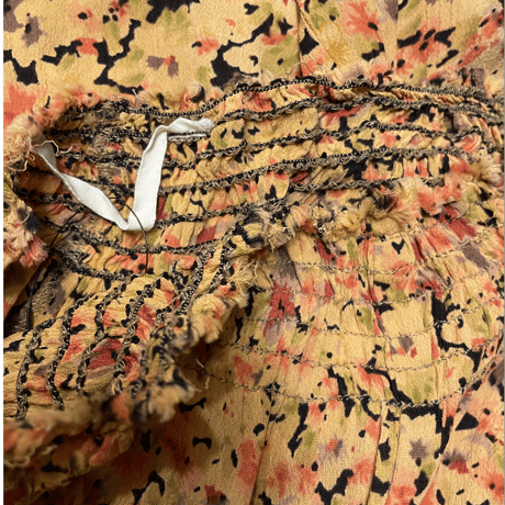 [USED] レーヨン フレア パンツ orange