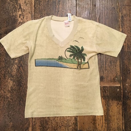 [USED]  U.S.made !! パイル地TEE