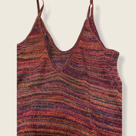 [USED] ミックスカラーknitキャミ