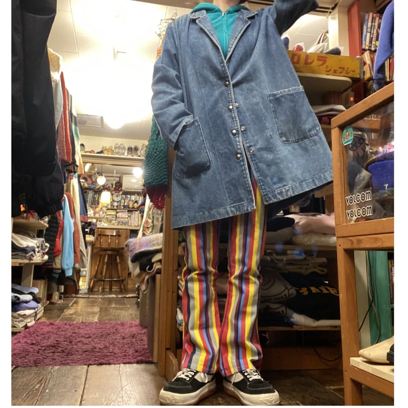 Prettygreen THE BEATLES ストライプパンツ USED]カラフルストライプパンツ | garden730