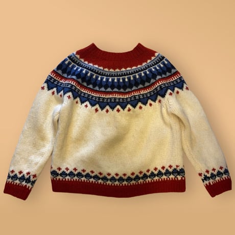 [USED]  Eddie Bauer ノルディック柄ニット