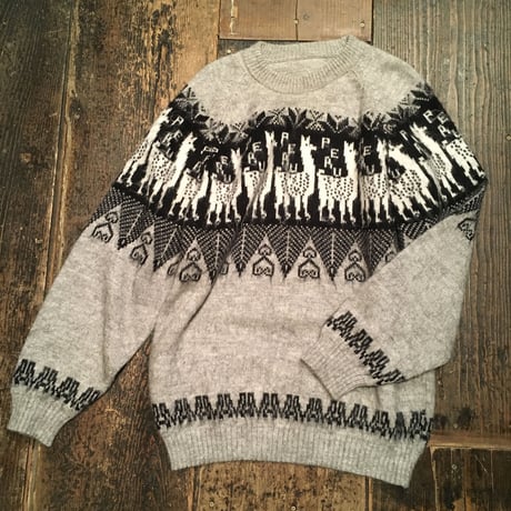 [USED]  アルパカ柄 モヘアKNIT