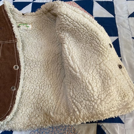 [USED] KIDS♡ SUEDE BOA VEST