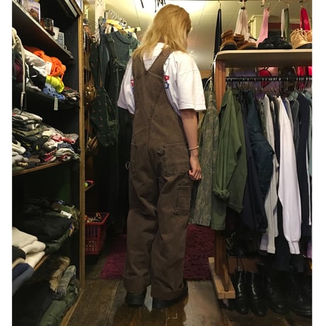 [USED] Carhartt ダック地 BROWNオーバーオール
