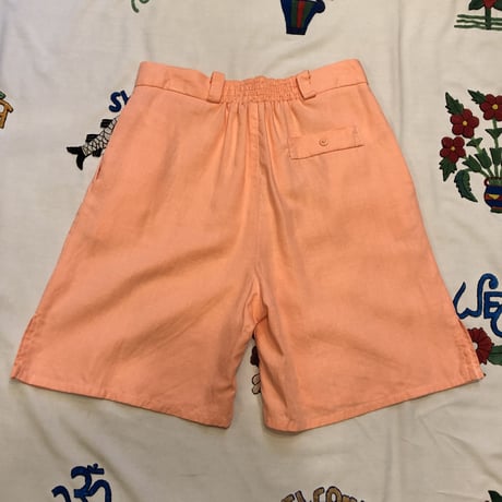 [USED] サーモンピンク RAYON/LINEN SHORTS ♡