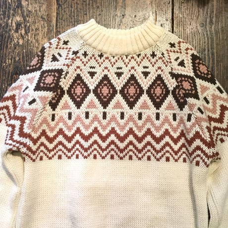 [USED] ノルディック柄 ニット