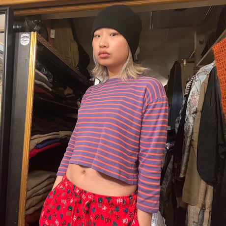 [USED]ボーダークロップドTee