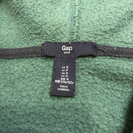 [USED] GAP LOGO ZIP PARKA！