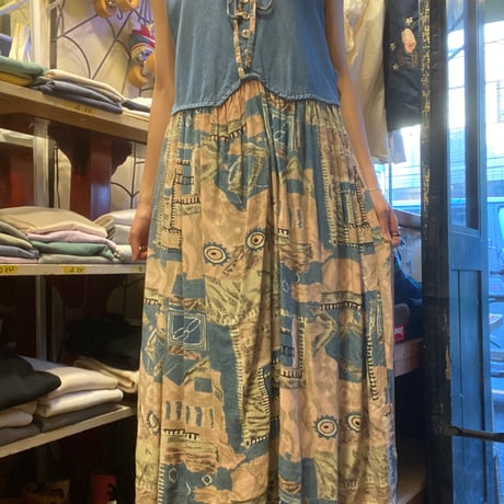 [USED]  デニムワンピース  💙