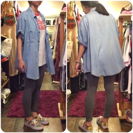 [USED] vintage ダンガリーシャツ