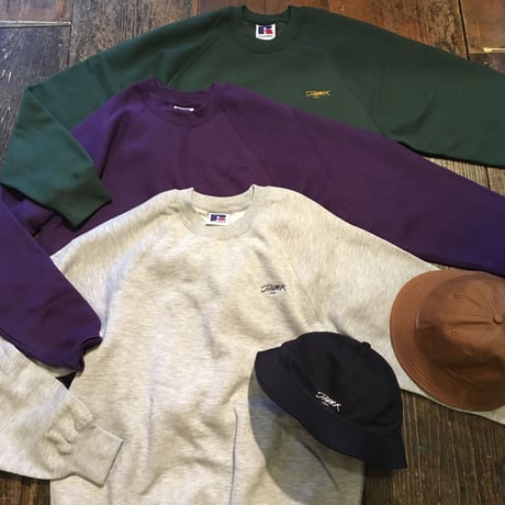 [JHAKS] Embroidery CREW NECK SWEAT