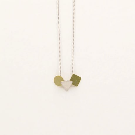 [Aquvii] ⚪︎△◻︎ shapes necklace