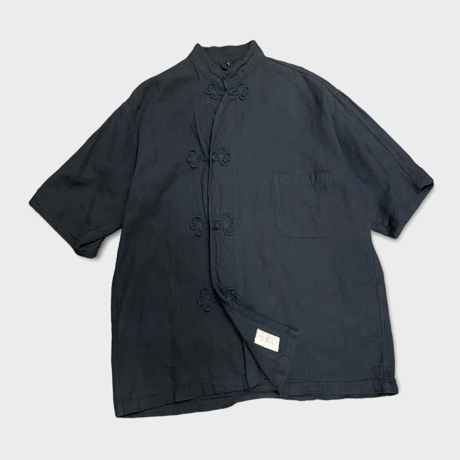 [SELECT] 40's LINEN China SHIRTS Re-pro ハーフスリーブ