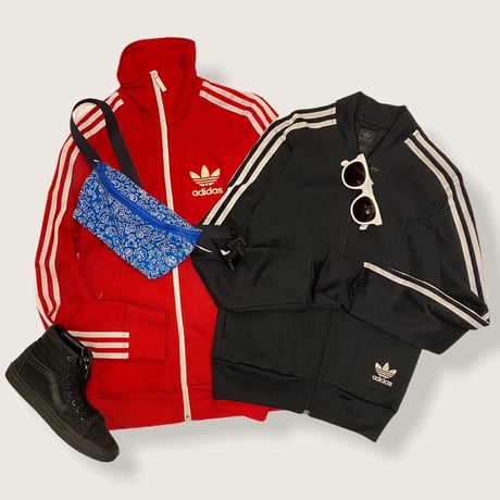[USED] adidas トラックジャケット/BLACK