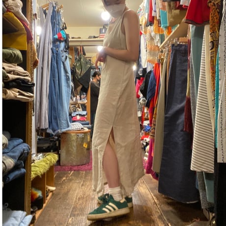 [USED]old GAP LINENワンピース
