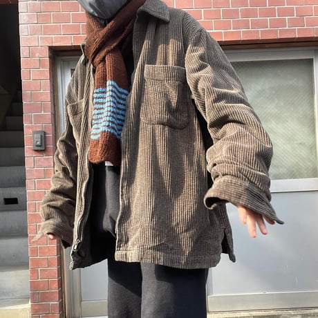 [USED] 太畝コーデュロイ ZIP シャツ JACKET