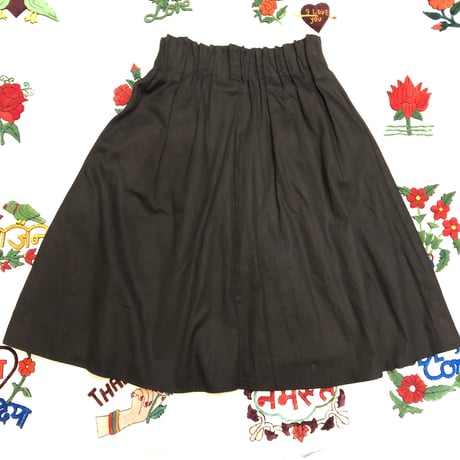 [USED] BLACK ギャザースカート