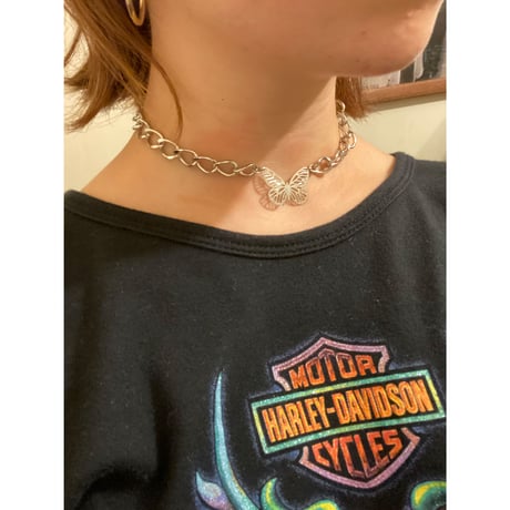 [ kozukix] NEW  BUTTERFLY  METAL NECKLACE