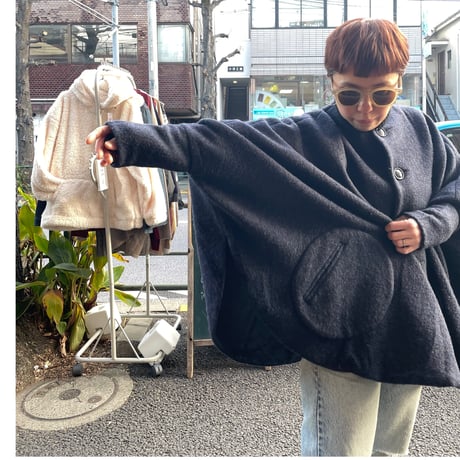 [USED] NEPENTHESポンチョ風コート