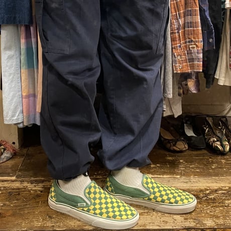 [USED] Green × Yellow💚VANS SLIP ON