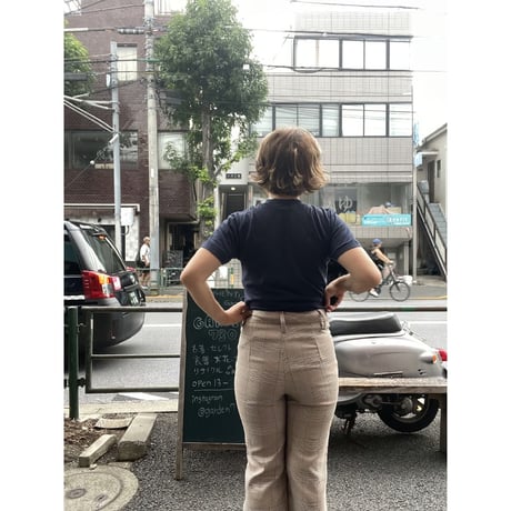 [USED] ストレッチ 千鳥柄 フレアPANTS