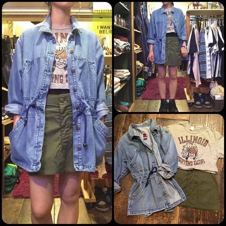[USED] ウエストしぼりのデニムJKT