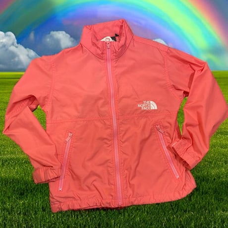 USED]THE NORTH FACE PINK NYLON JKT for KIDS♡