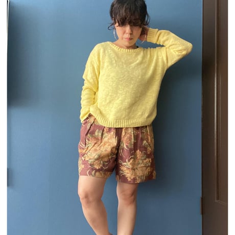 [USED] Lauren  花柄LINEN Shorts