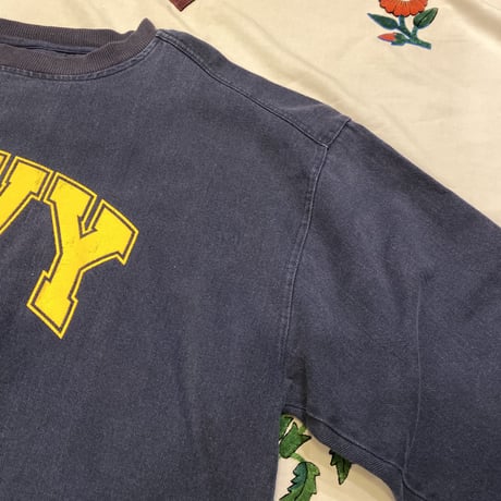 [USED] 珍品 "NAVY" ヘリンボーンCREW！