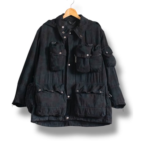 [USED] vintage Switzerland マウンテン CAMO JKT /BLACK染め