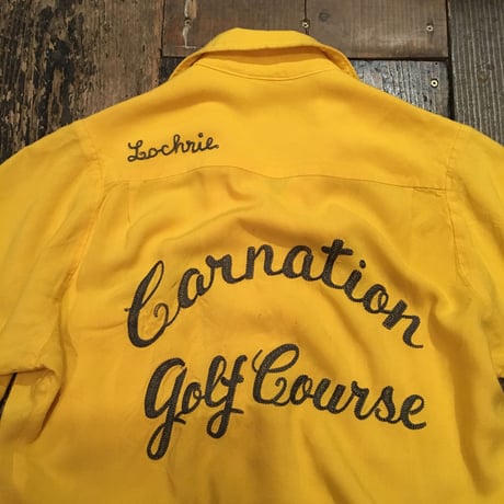 [USED] YELLOWレーヨンシャツ